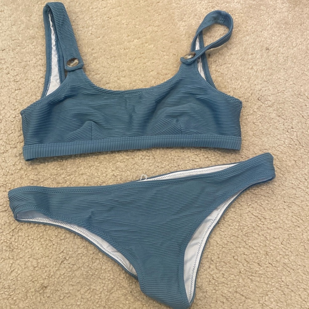 Rhythm Women’s Blue Two Piece Bathing Suits Size Medium